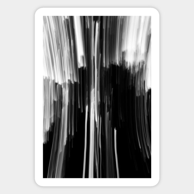 Black and white streaks from camera effects. Sticker by sma1050